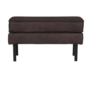 WOOOD Rodeo hocker eco-leer Zwart