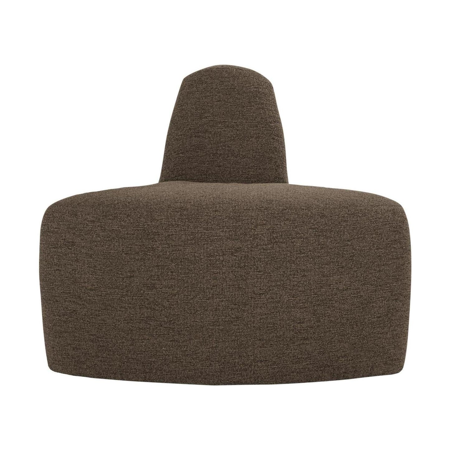 WOOOD Mojo Base eetbank hoek rond rugleuning bouclé Bruin