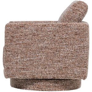 WOOOD Oska fauteuil draaibaar Bruin Melange