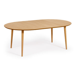 Kave Home Oqui eettafel uitschuifbaar rond Ø120 cm Natural