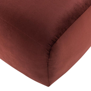 WOOOD Mojo Base poef velvet Kastanjebruin