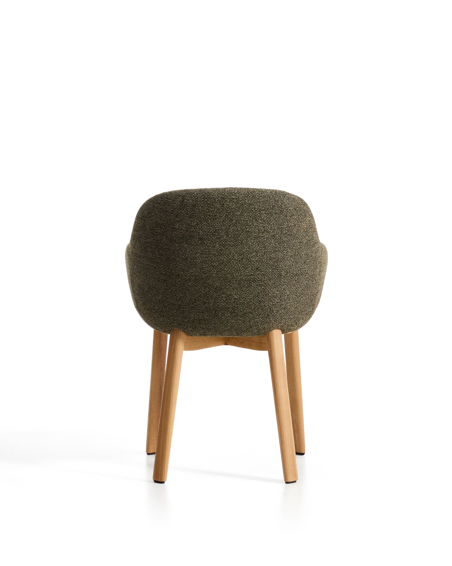 Kave Home Meila eetkamerstoel met arm chenille Green