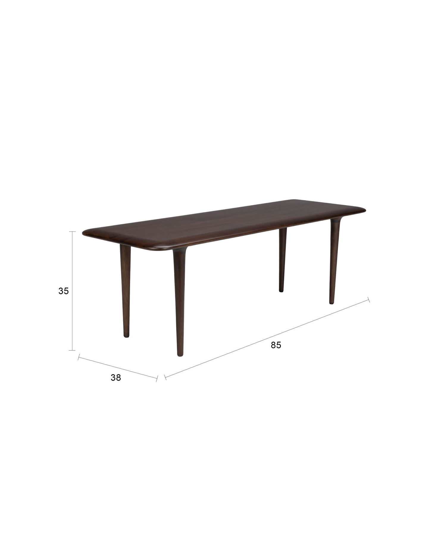 Dutchbone Elroy salontafel 85x35 cm Bruin