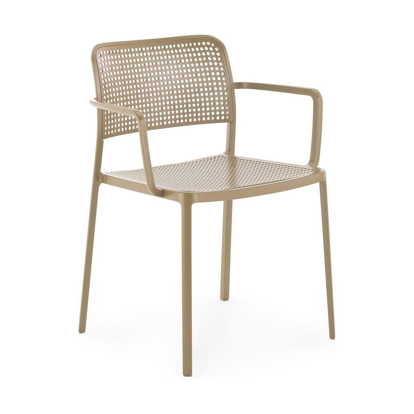 Kartell Audrey tuinstoel met arm Beige
