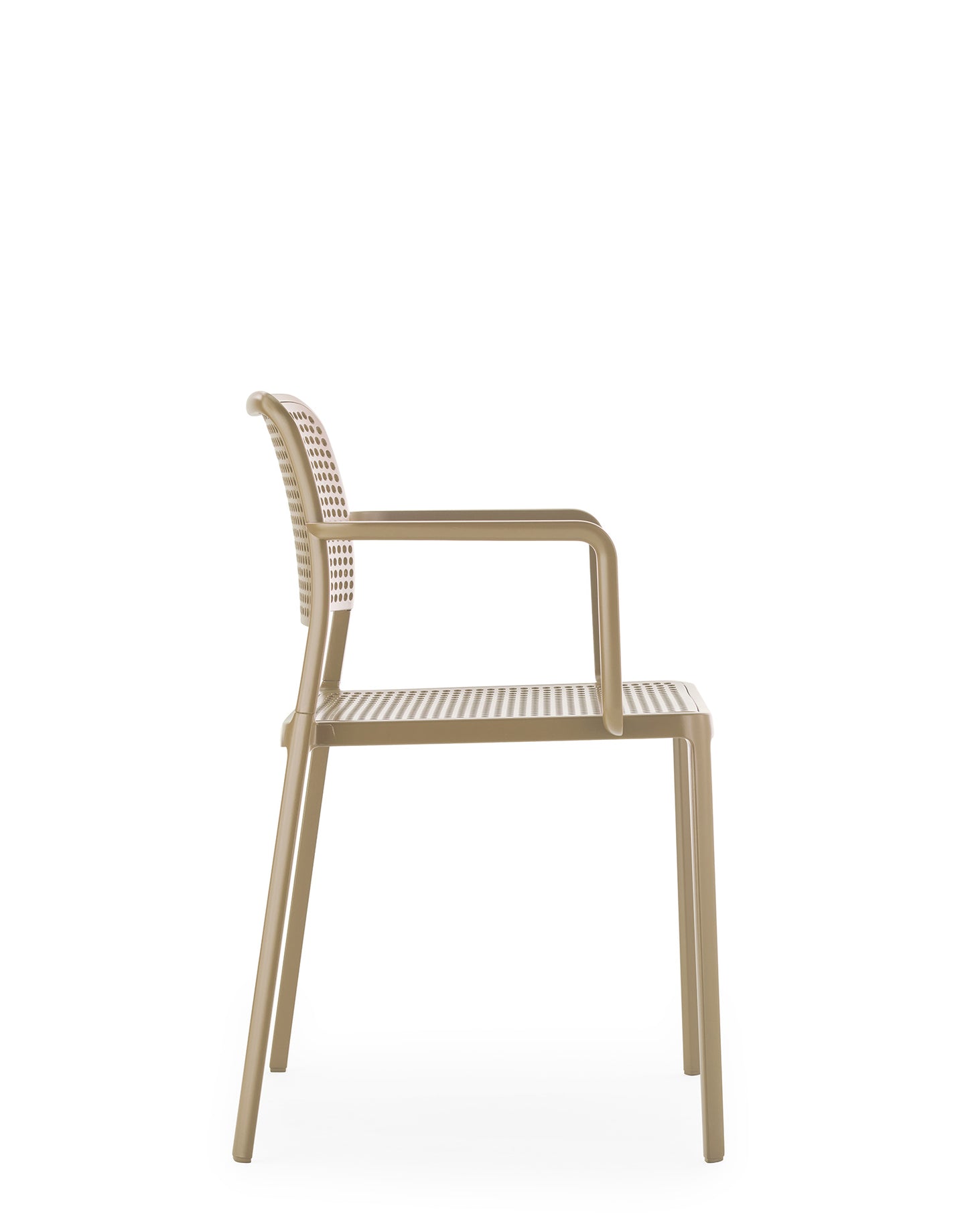 Kartell Audrey tuinstoel met arm Beige
