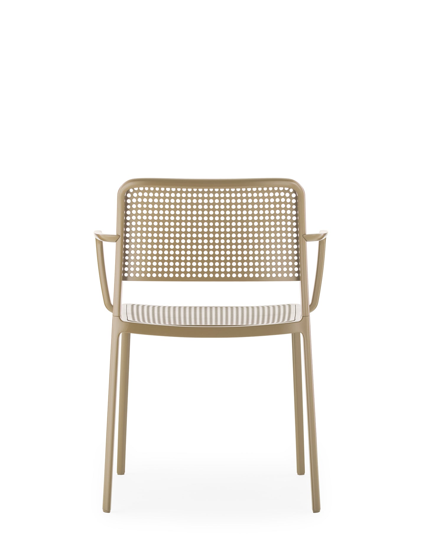 Kartell Audrey tuinstoel met arm Beige