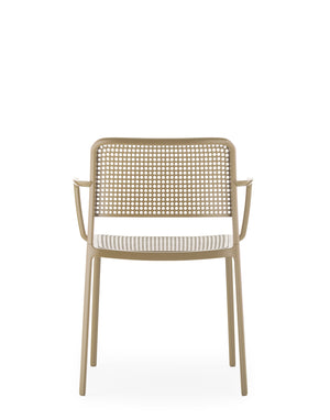 Kartell Audrey tuinstoel met arm Beige