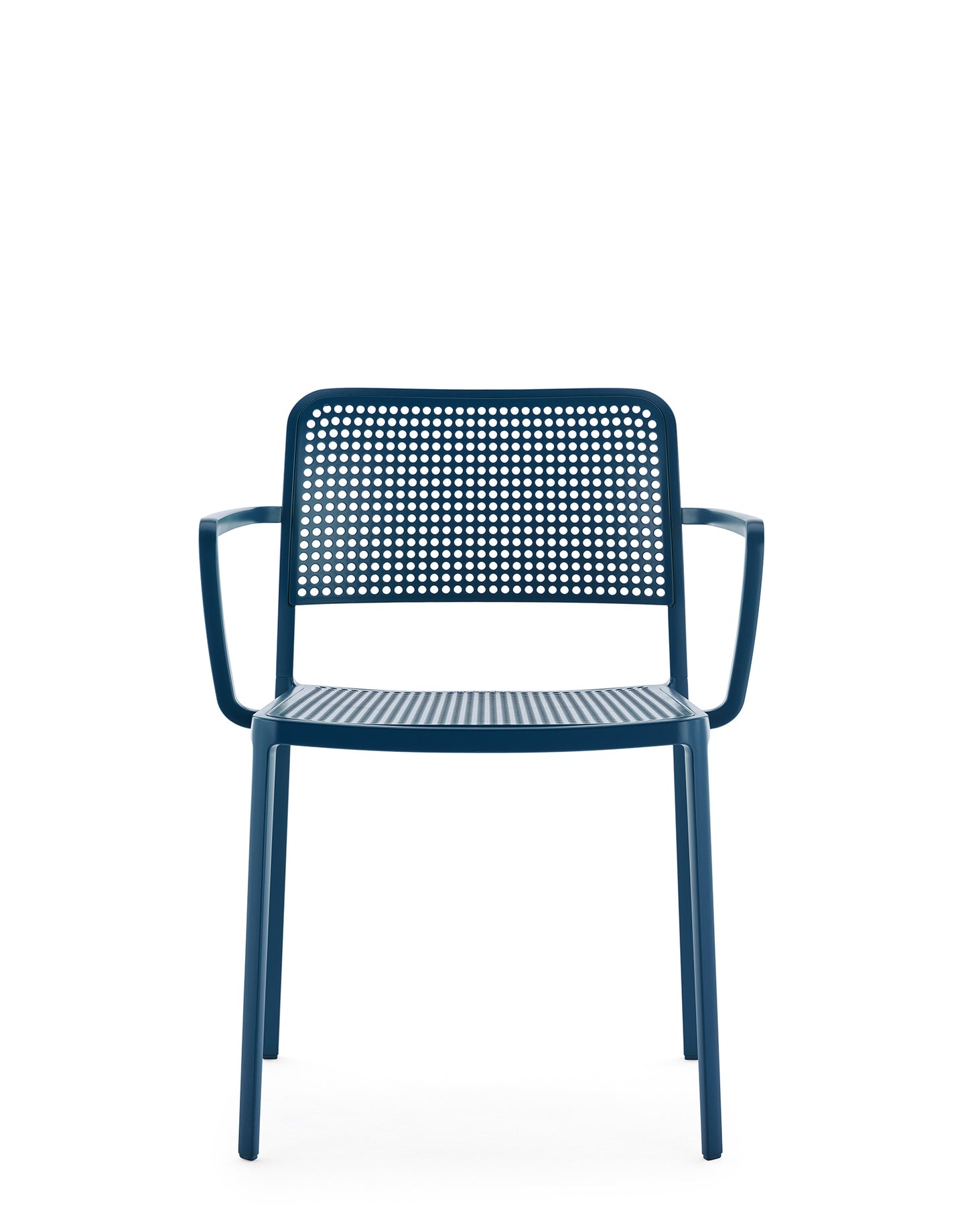 Kartell Audrey tuinstoel met arm Blauw