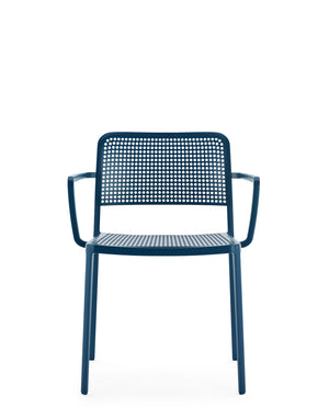 Kartell Audrey tuinstoel met arm Blauw