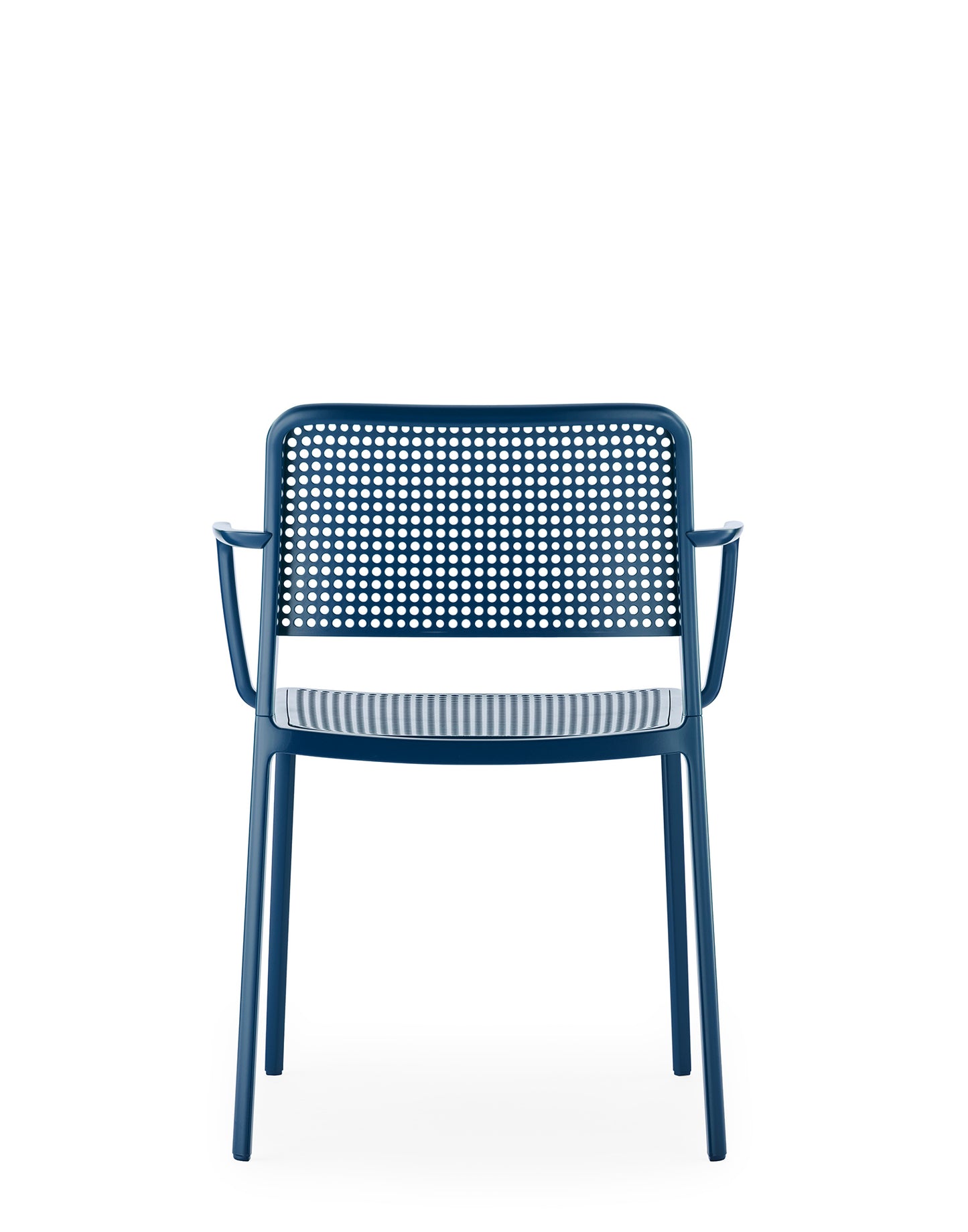 Kartell Audrey tuinstoel met arm Blauw