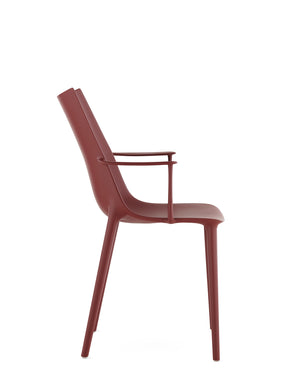 Kartell H.H.H. eetkamerstoel mat Bordeaux