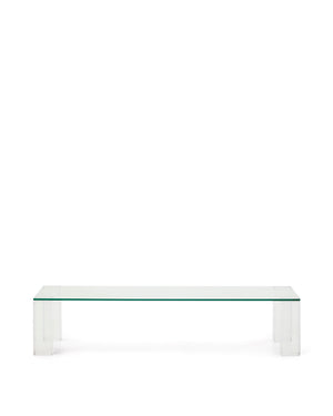 Kave Home Adularia salontafel 140x60 cm Transparant
