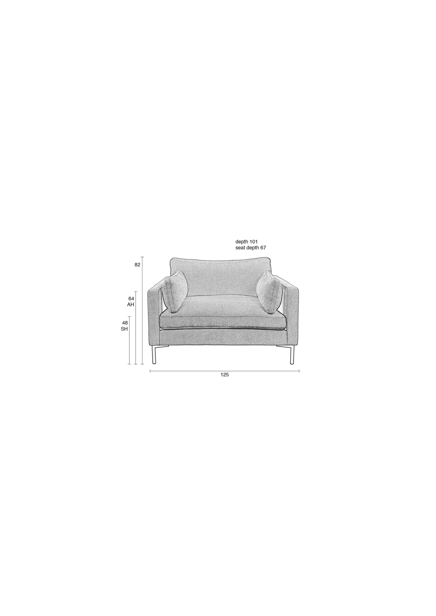 Zuiver Summer fauteuil Anthracite