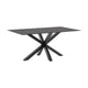 Kave Home Argo eettafel rechthoek 160x90 cm Black/Black