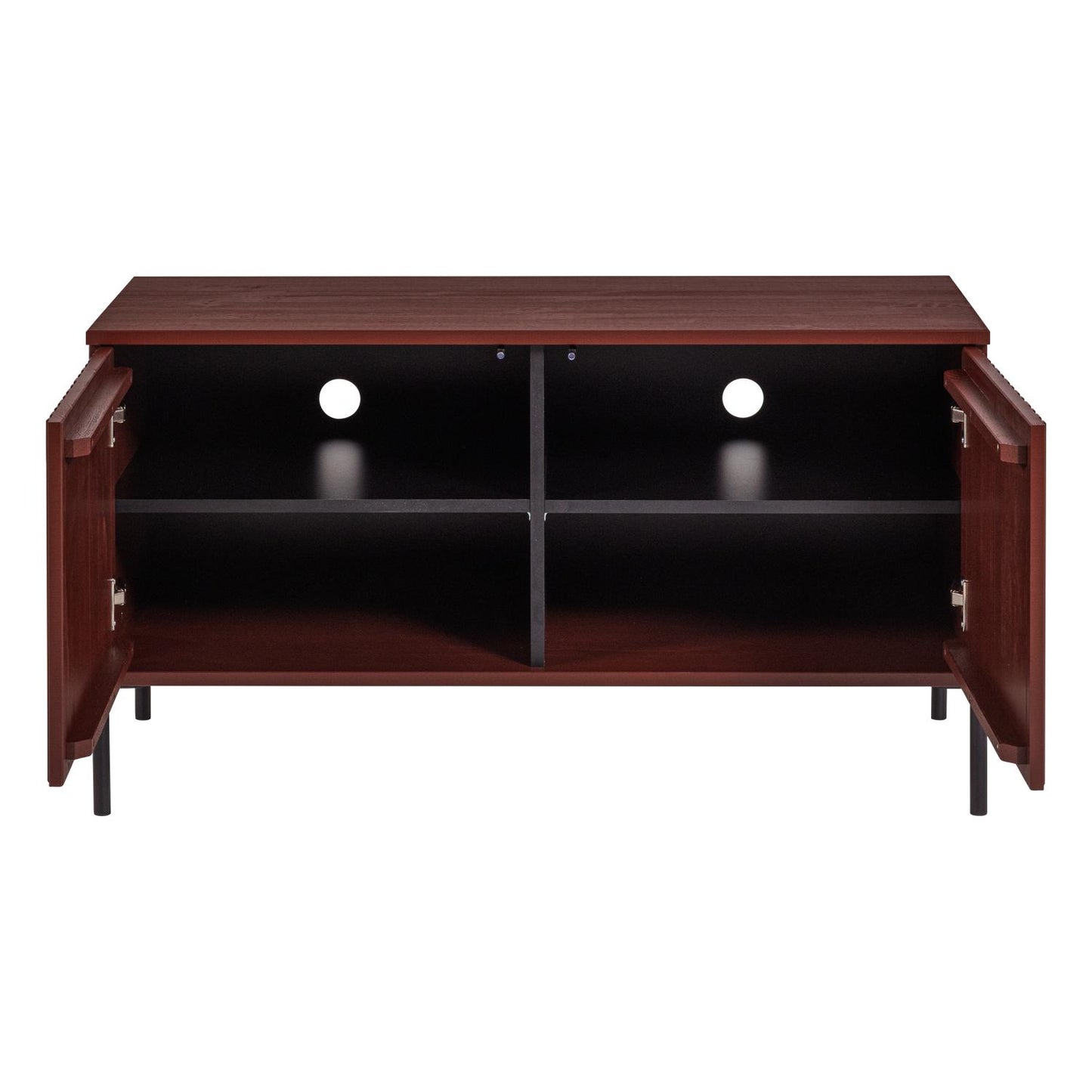 WOOOD New Gravure tv-meubel 100 cm Bordeauxrood