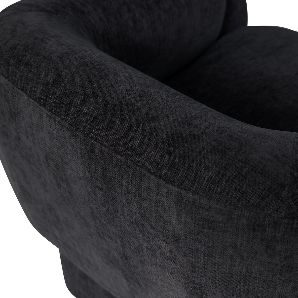 WOOOD Moru fauteuil chenille Denimblauw