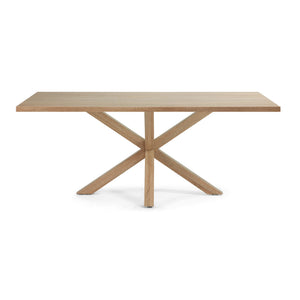 Kave Home Argo eettafel rechthoek 200x100 cm Natural/Natural