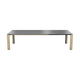 Mobitec Terra T0601 eettafel uitschuifbaar 180(280)x90 cm keramiek Nero poot eiken naturel