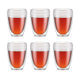 Bodum Pavina Outdoor theeglas dubbelwandig 350 ml Set van 6 Stuks
