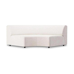 HKliving Jax bank round Boucle Cream