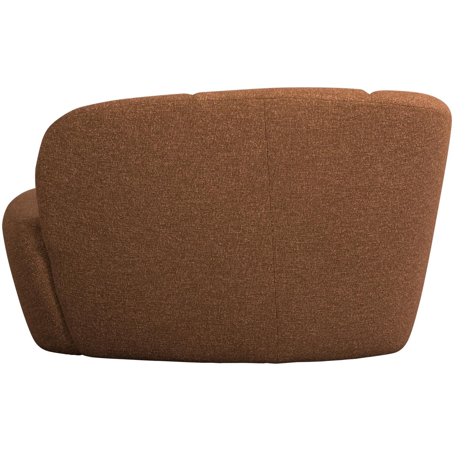 WOOOD Mojo 2-zits bankje arm links bouclé Roestbruin Melange