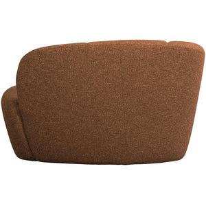 WOOOD Mojo 2-zits bankje arm links bouclé Roestbruin Melange