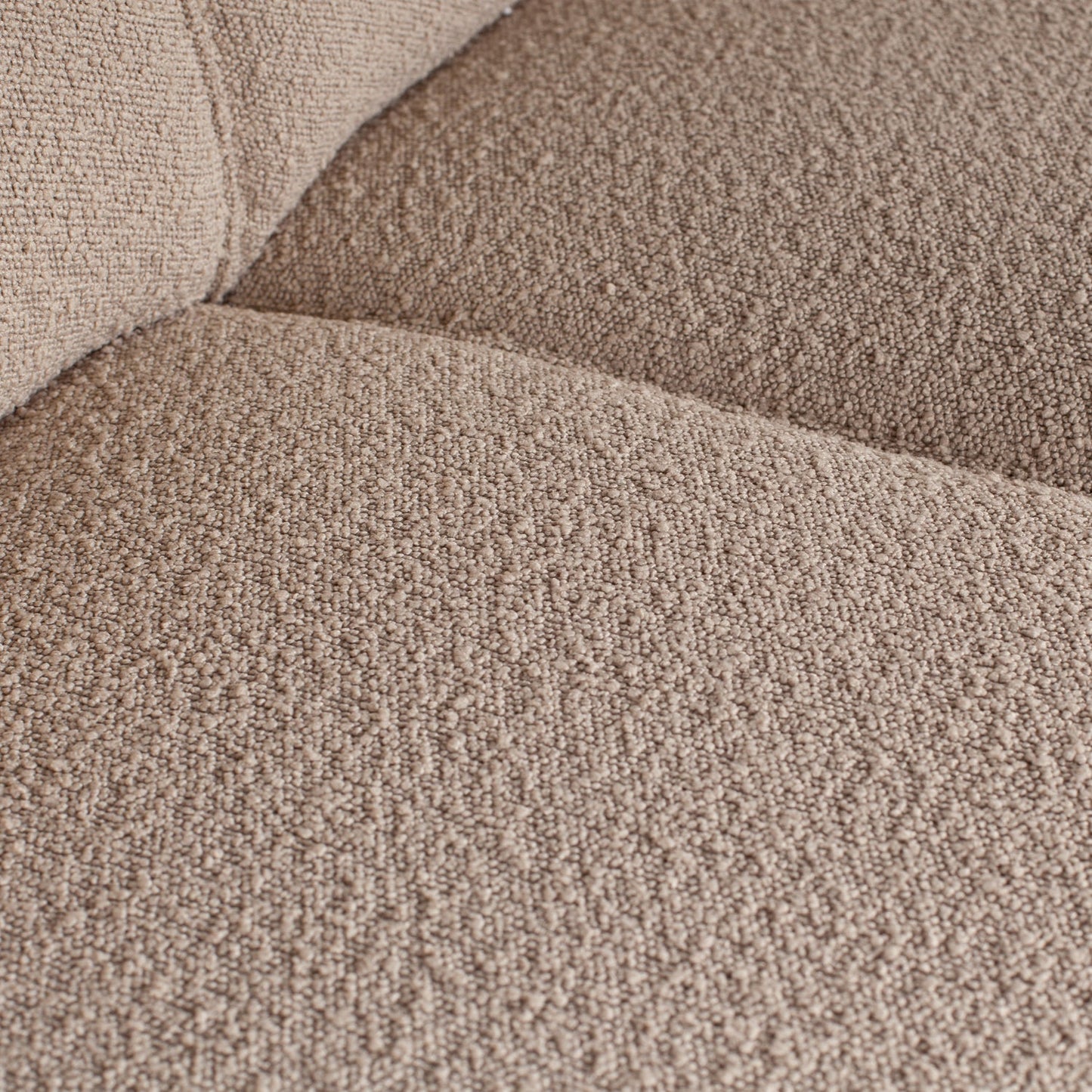 WOOOD Statement hoekbank links Bouclé Beige