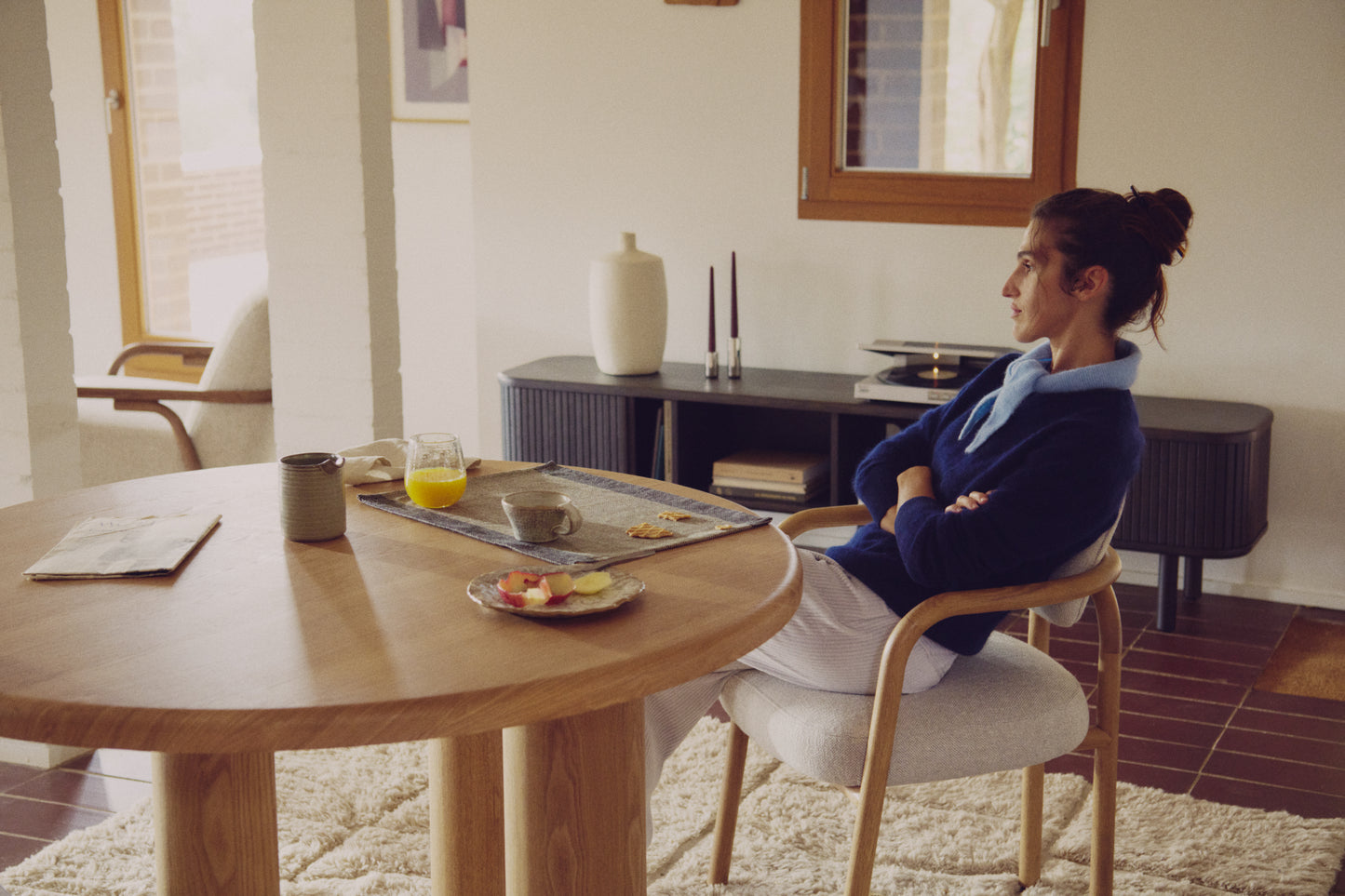 Kave Home Mailen eettafel Ø120 cm Naturel