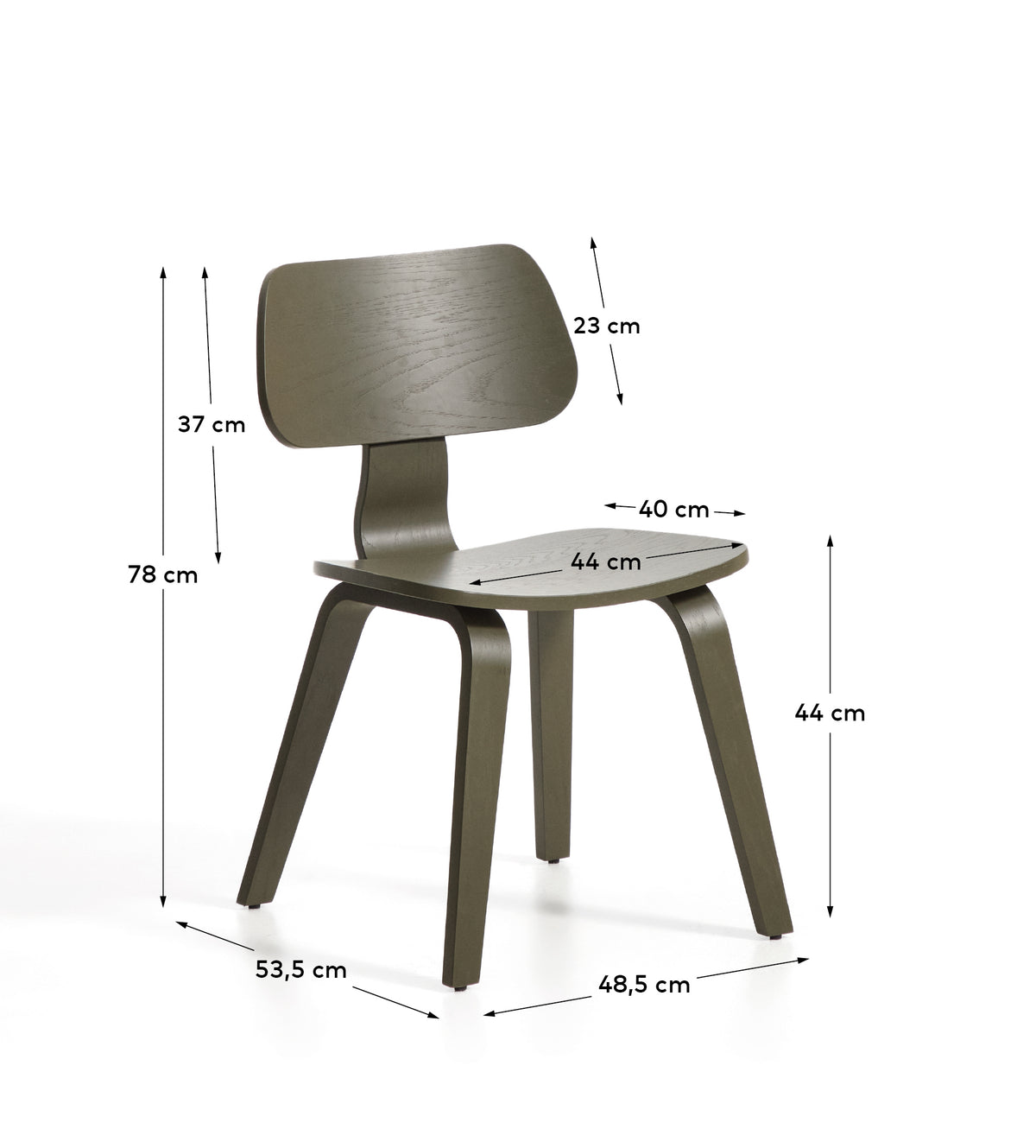 Kave Home Gena eetkamerstoel Green