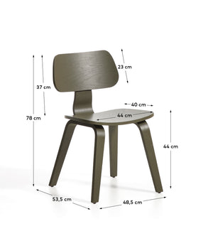Kave Home Gena eetkamerstoel Green