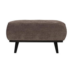 WOOOD Statement hocker Ribstof Taupe