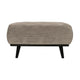 WOOOD Statement hocker Ribstof Kleigrijs