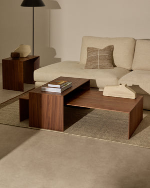 Kave Home Litto bijzettafel 90x45 cm Brown