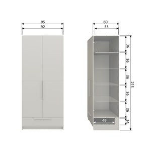WOOOD Pure kast 2-deurs Dust
