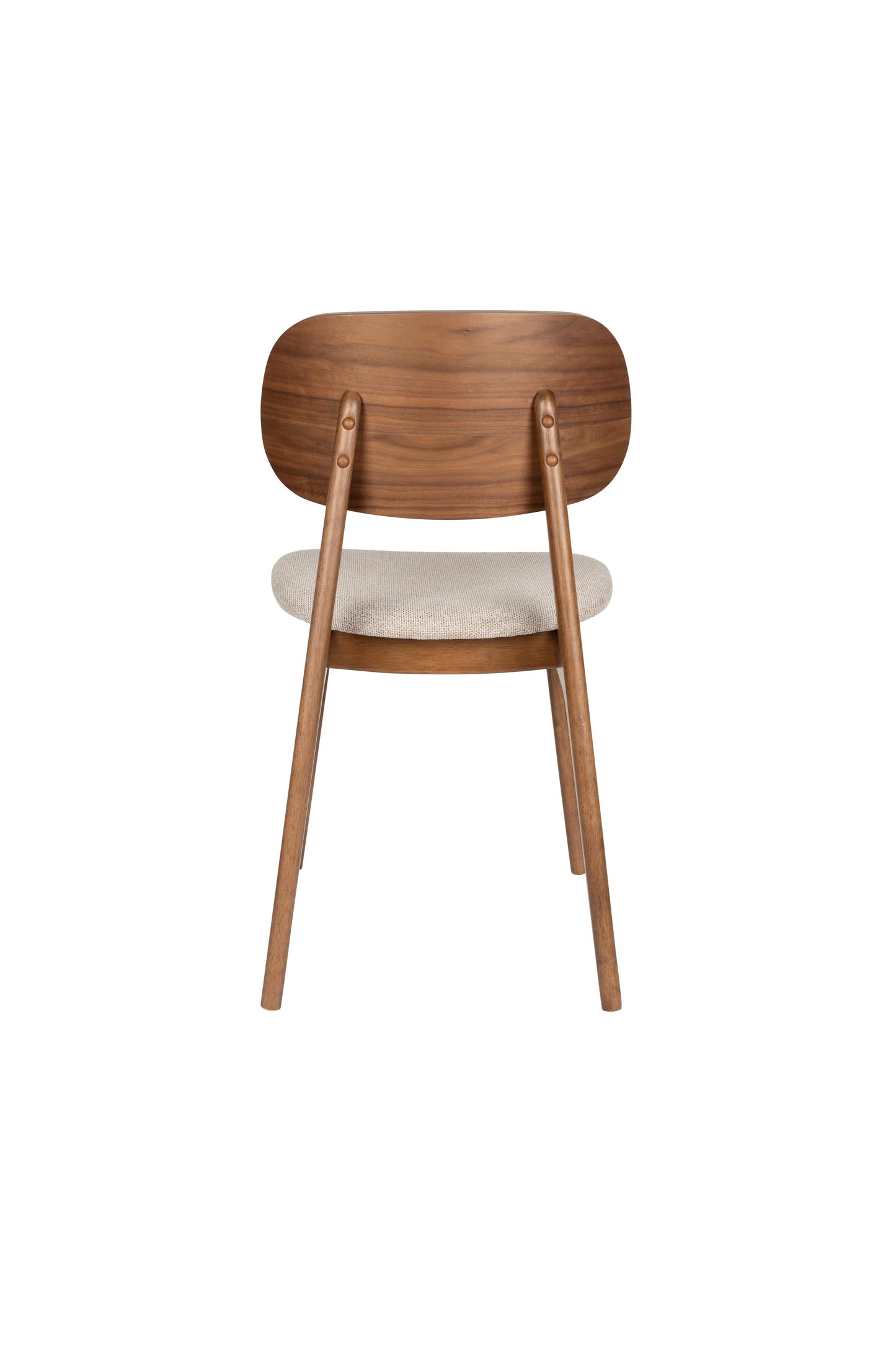 Dutchbone Marais eetkamerstoel Beige/Walnoot