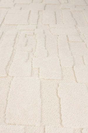 Zuiver Bricks vloerkleed ovaal 200x290 cm Grey/Beige