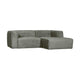 WOOOD Bean chaise longue bank rechts Structure Velvet Waterplant