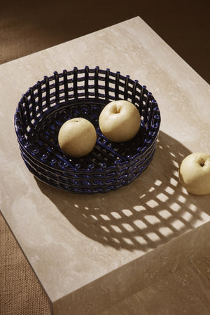 Ferm Living Ceramic Centrepiece opbergmand Blue