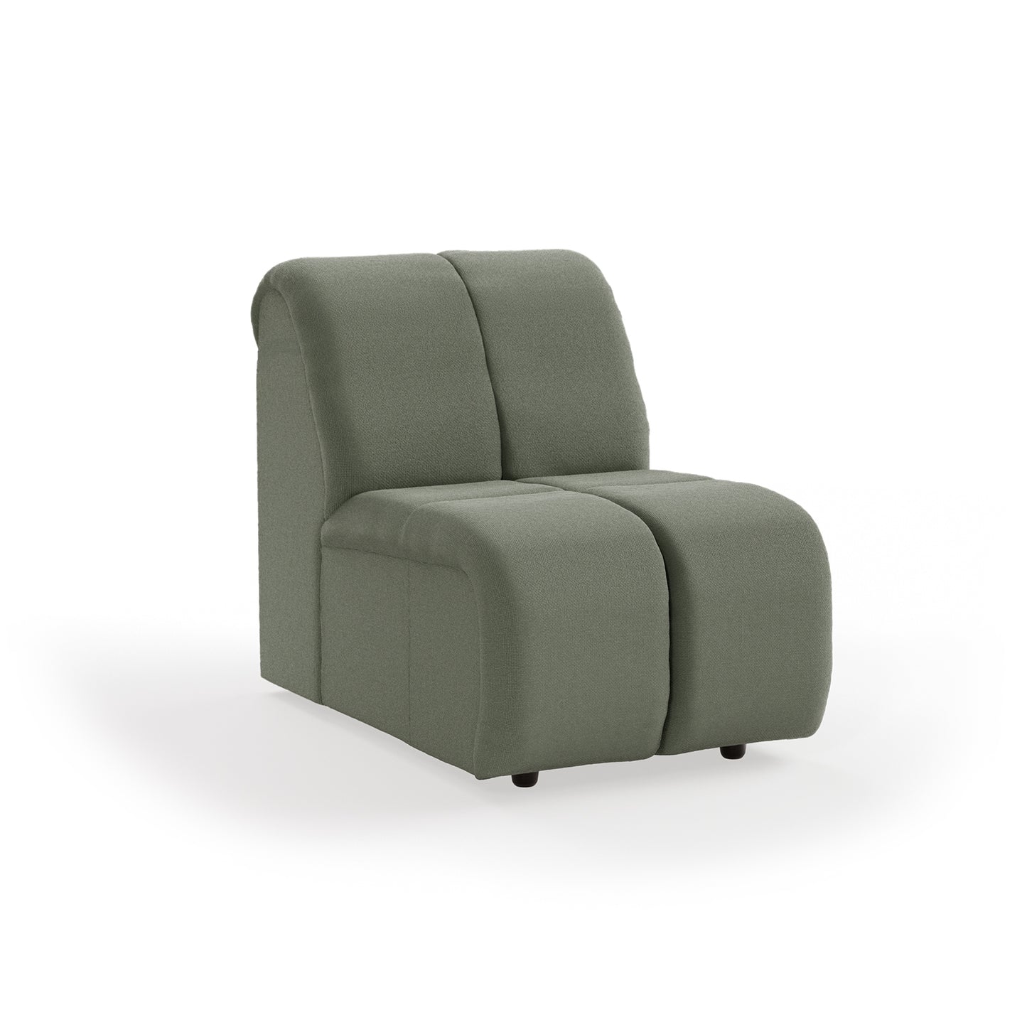 HKliving Wave bank middle small Linen Army Green