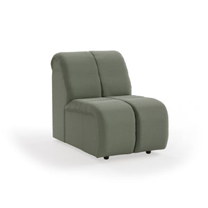 HKliving Wave bank middle small Linen Army Green
