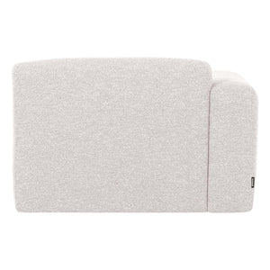 WOOOD Mojo Base chaise longue bank arm links bouclé Ecru