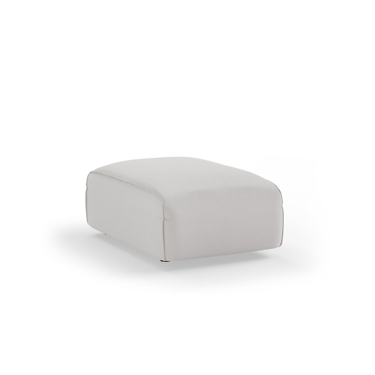 HKliving Flake hocker Corduroy Rib Cream
