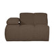 WOOOD Mojo 1-zits bank arm links bouclé Bruin Melange
