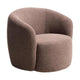 Kave Home Odenia fauteuil brandvertragende bouclé Dark brown