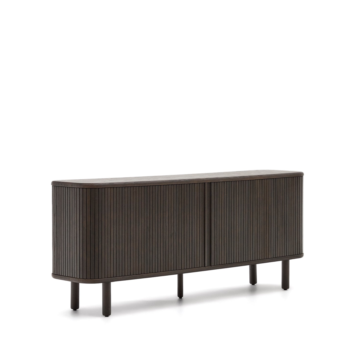 Kave Home Mailen dressoir met 2 deuren essen donkere afwerking