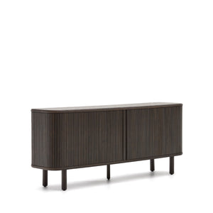 Kave Home Mailen dressoir met 2 deuren essen donkere afwerking
