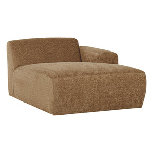 WOOOD Mojo Base chaise longue bank arm rechts wollig Honinggeel