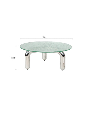 Dutchbone Marly salontafel Zilver