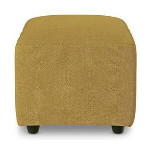 HKliving Jax hocker small Linnen Burnt Ochre