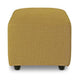 HKliving Jax hocker small Linnen Burnt Ochre